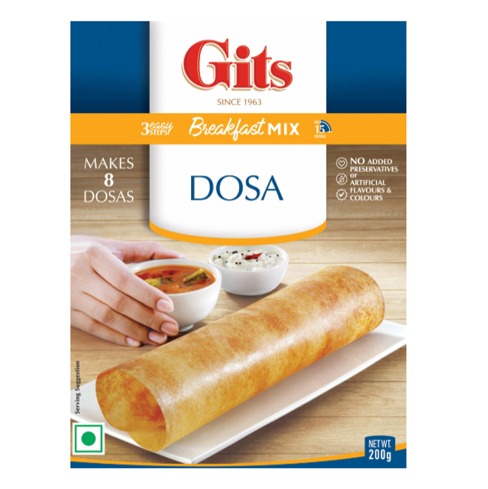 Gits Dosa Mix 200g Pack - Authentic South Indian Breakfast Mix