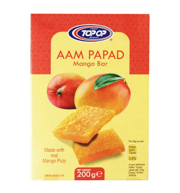 Topop Aam/Mango Papad 200g – Indian Mango Snack Available on Worldfoodhub