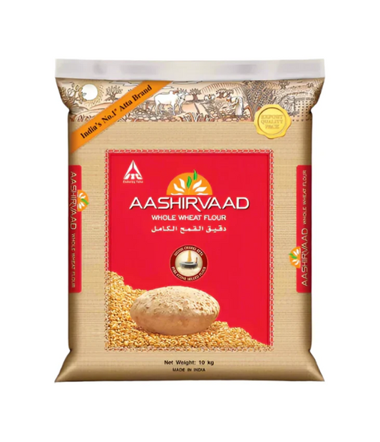 Buy Aashirvaad Atta Wheat Flour Export Pack online at Worldfoodhub | Premium Quality Whole Wheat Flour