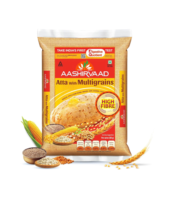 Buy Aashirvaad Multigrains Atta online at Worldfoodhub | Healthy Whole Wheat Flour with Multigrains