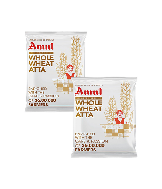 Amul Whole Wheat Chakki Atta Pack of 2 x 5Kg
