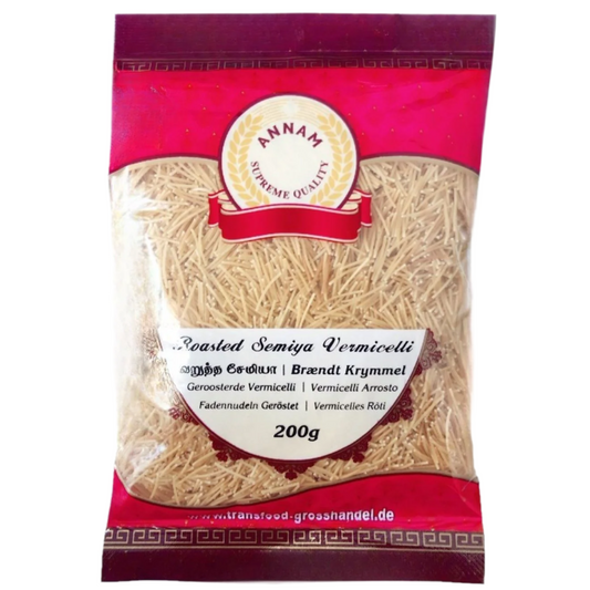 Annam Roasted Vermicelli (Semiya) – 500g pack available at Worldfoodhub, perfect for sweet and savory dishes.
