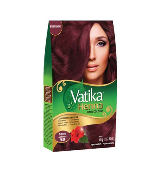 Dabur Vatika Henna Hair Color Burgundy – Natural Herbal Hair Dye – WorldFoodHub