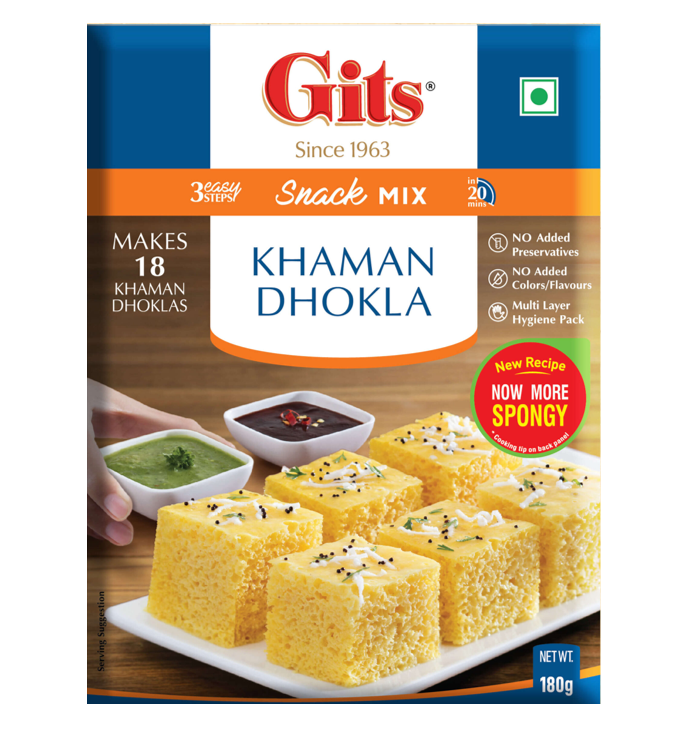 Gits Khaman Dhokla Mix – Authentic Indian Snack Mix Available on Worldfoodhub