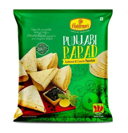 Worldfoodhub – Haldiram Punjabi Papad – Authentic Indian Crispy Snack