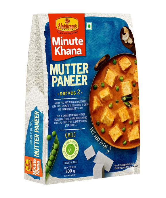 Haldiram’s Ready-To-Eat Mutter Paneer Tofu - Worldfoodhub