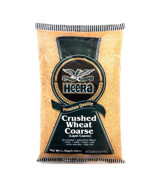 Buy Heera Crushed Wheat Coarse (Lapsi Fine) online at Worldfoodhub | Premium Quality Crushed Wheat for Healthy Recipes