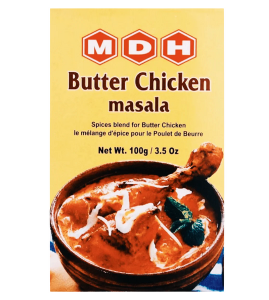 MDH Butter Chicken Masala spice mix for rich and creamy Indian butter chicken from World Food Hub.