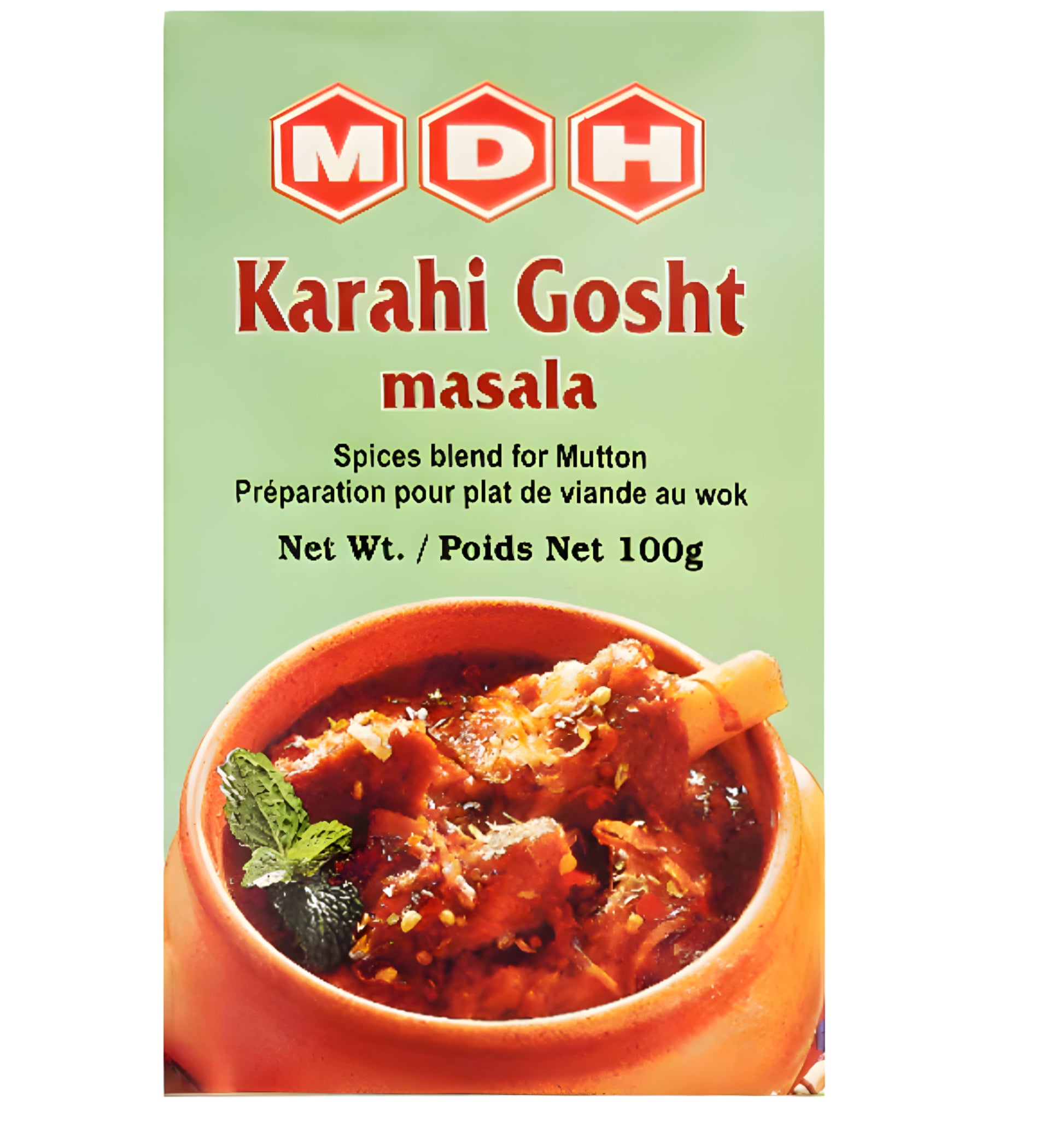 MDH Karahi Gosht Masala 100g – Premium spice blend for authentic Karahi dishes, available on Worldfoodhub