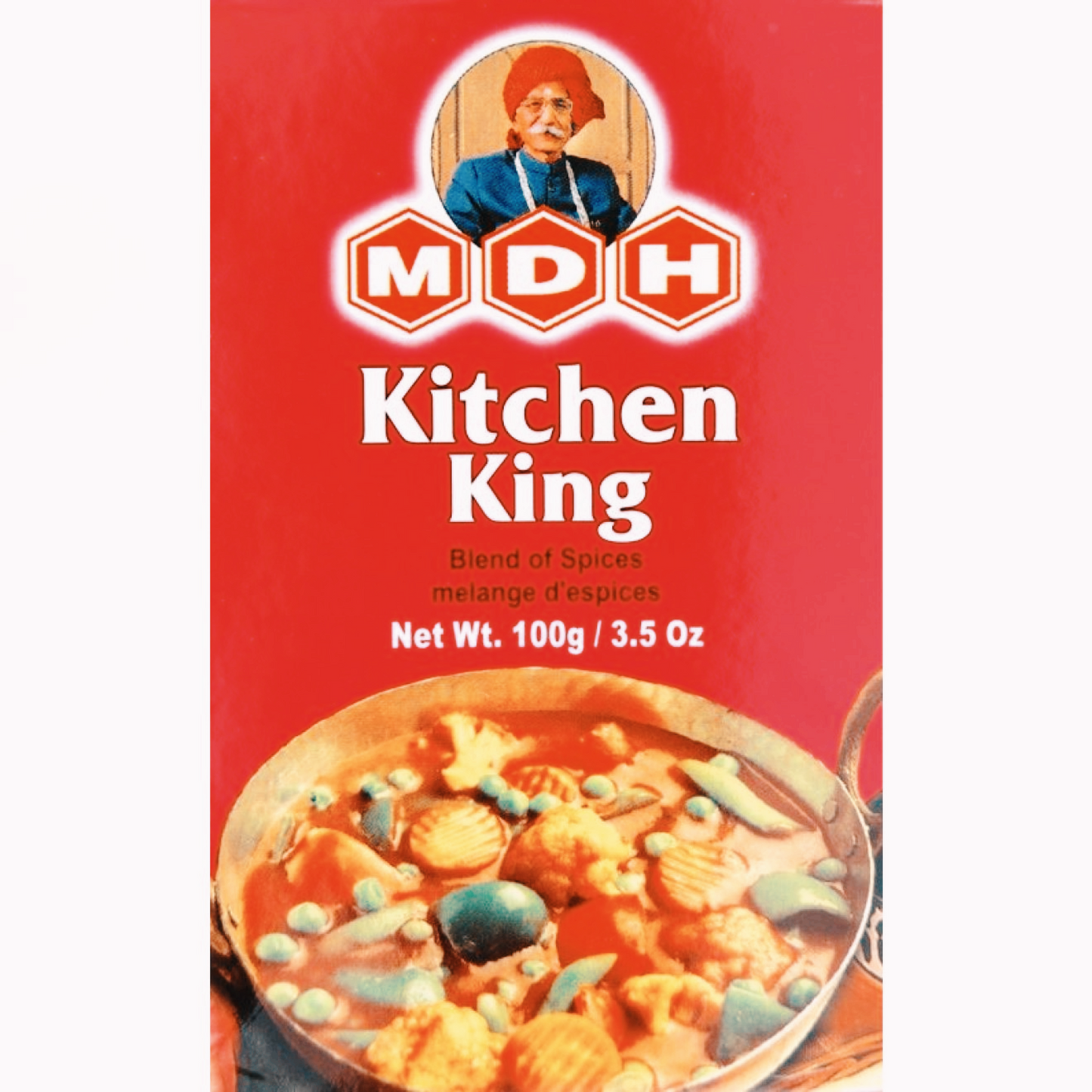 MDH Kitchen King Masala 100g – Authentic Indian Spice Blend for Flavorful Curries, Rice, and More – WorldFoodHub