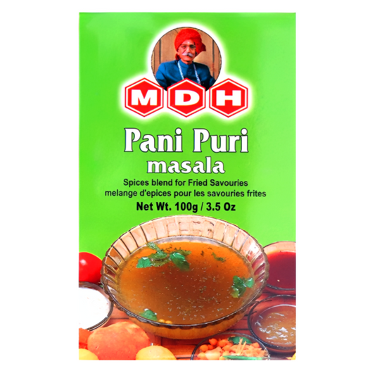 MDH Pani Puri Masala 100g pack available at Worldfoodhub for authentic Indian flavors