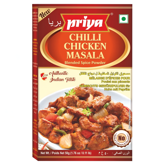 Priya Chilli Chicken Masala spice mix for authentic Indian Chilli Chicken – World Food Hub