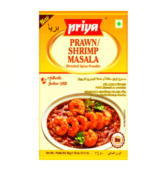 Priya Prawn / Shrimp Masala Powder 50g for authentic seafood seasoning