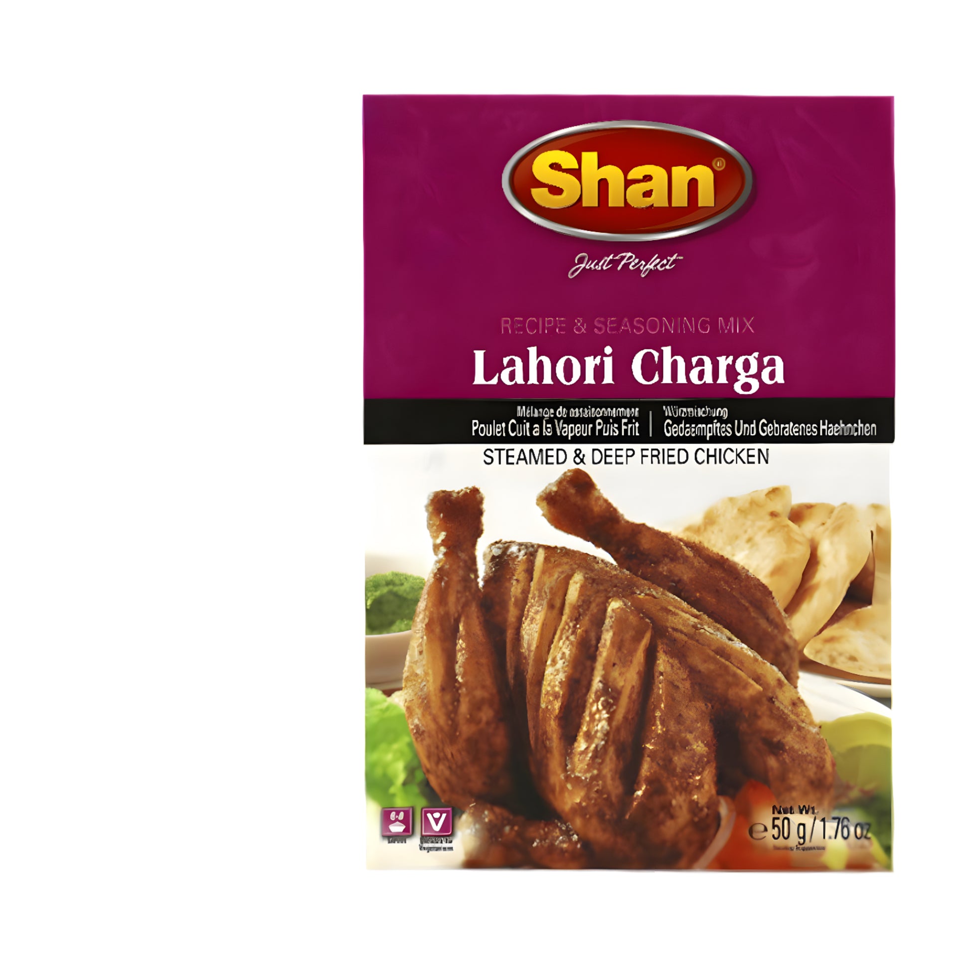 Shan Lahori Charga Mix 50g – Premium Spice Blend for Authentic Lahori Chicken, available on Worldfoodhub