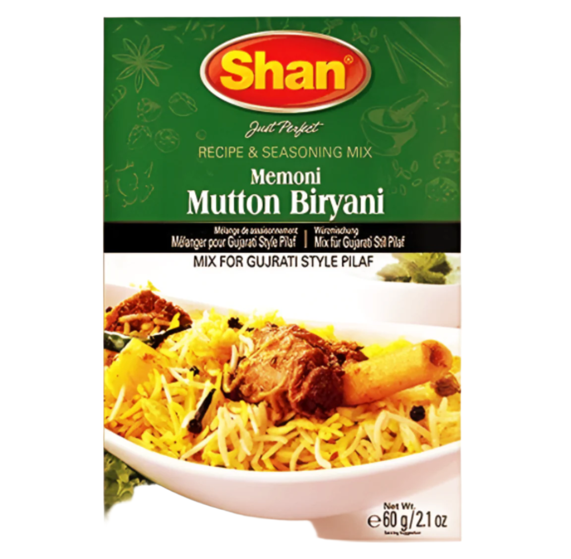 Shan Memoni Mutton Biryani Masala 60g - Authentic Memoni Spices for Biryani