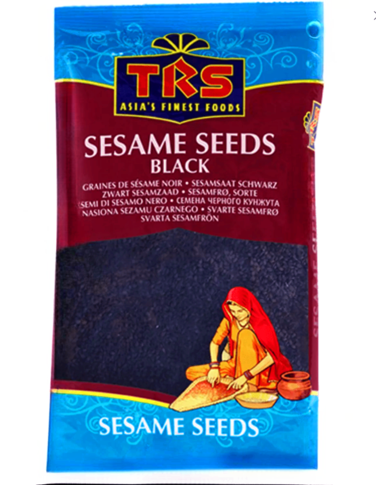 TRS Black Sesame Seeds 1kg premium quality available on Worldfoodhub for cooking, baking, and garnishing