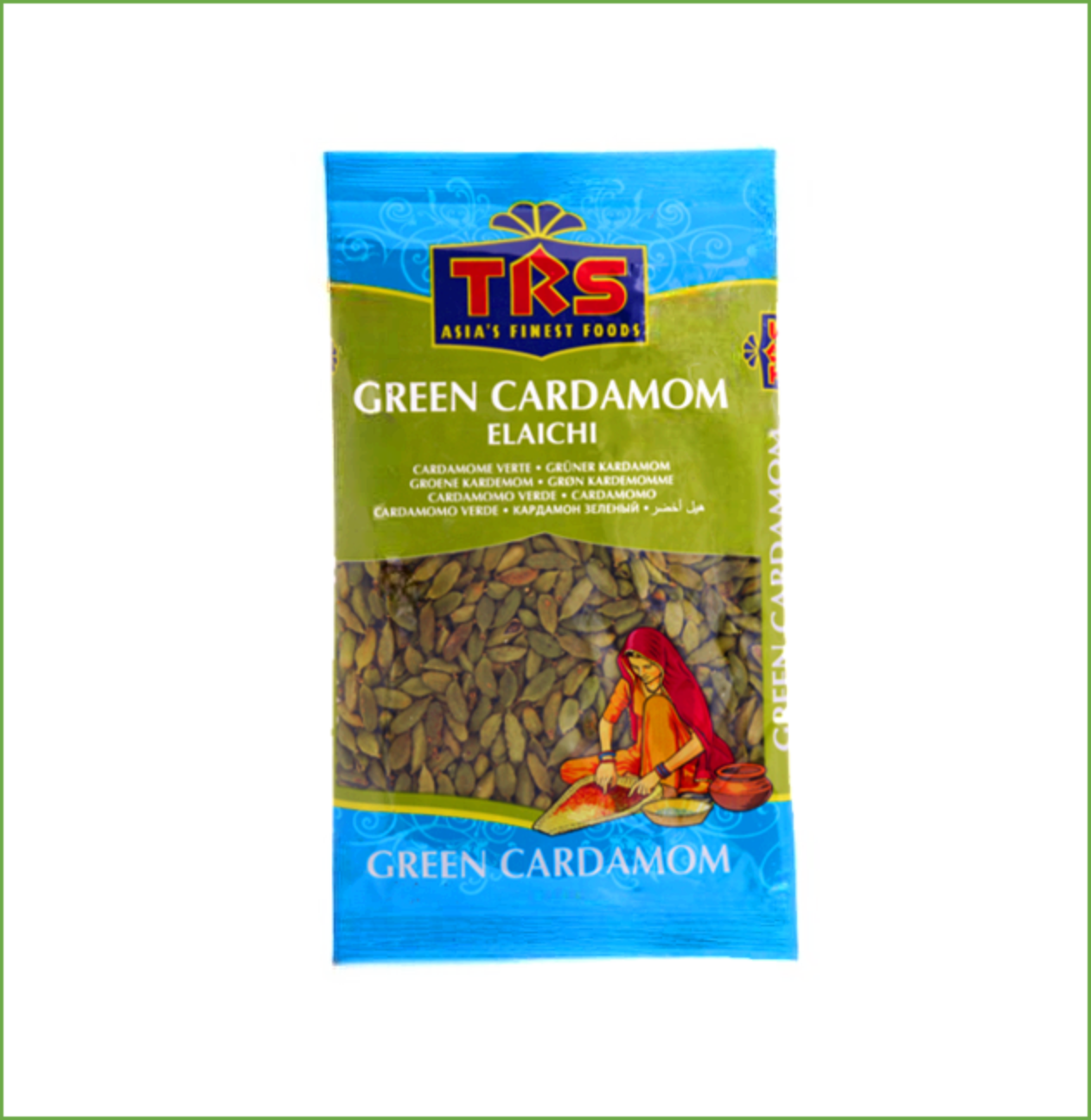 TRS Green Cardamom Pods Eliachi Fresh Aromatic - WorldFoodHub