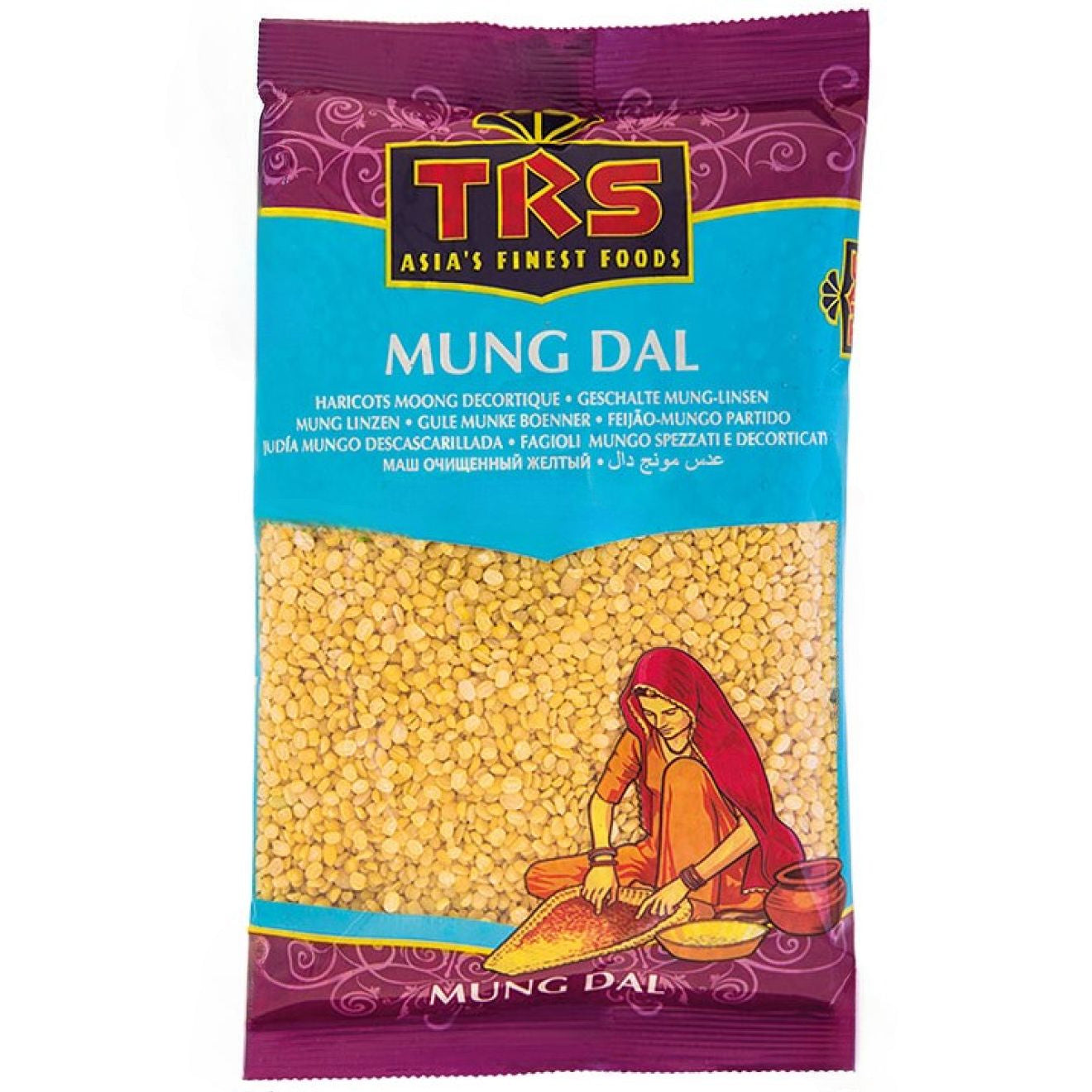 TRS - Moong/ Mung Dal (Peeled/Washed Mung Beans) - 500G