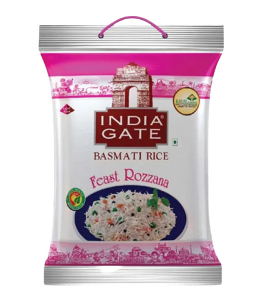 Premium India Gate Feast Rozana Everyday Basmati Rice for Global Cuisines