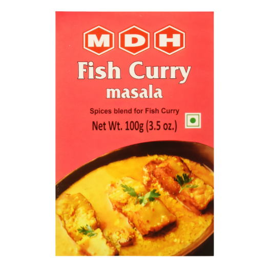 MDH Fish Curry Masala 100g pack available on Worldfoodhub – Authentic Indian spice blend for fish curry