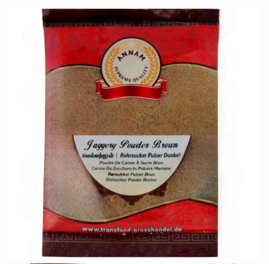 Premium Annam Jaggery Powder Brown 100% Natural Cane Sugar Sweetener from Worldfoodhub