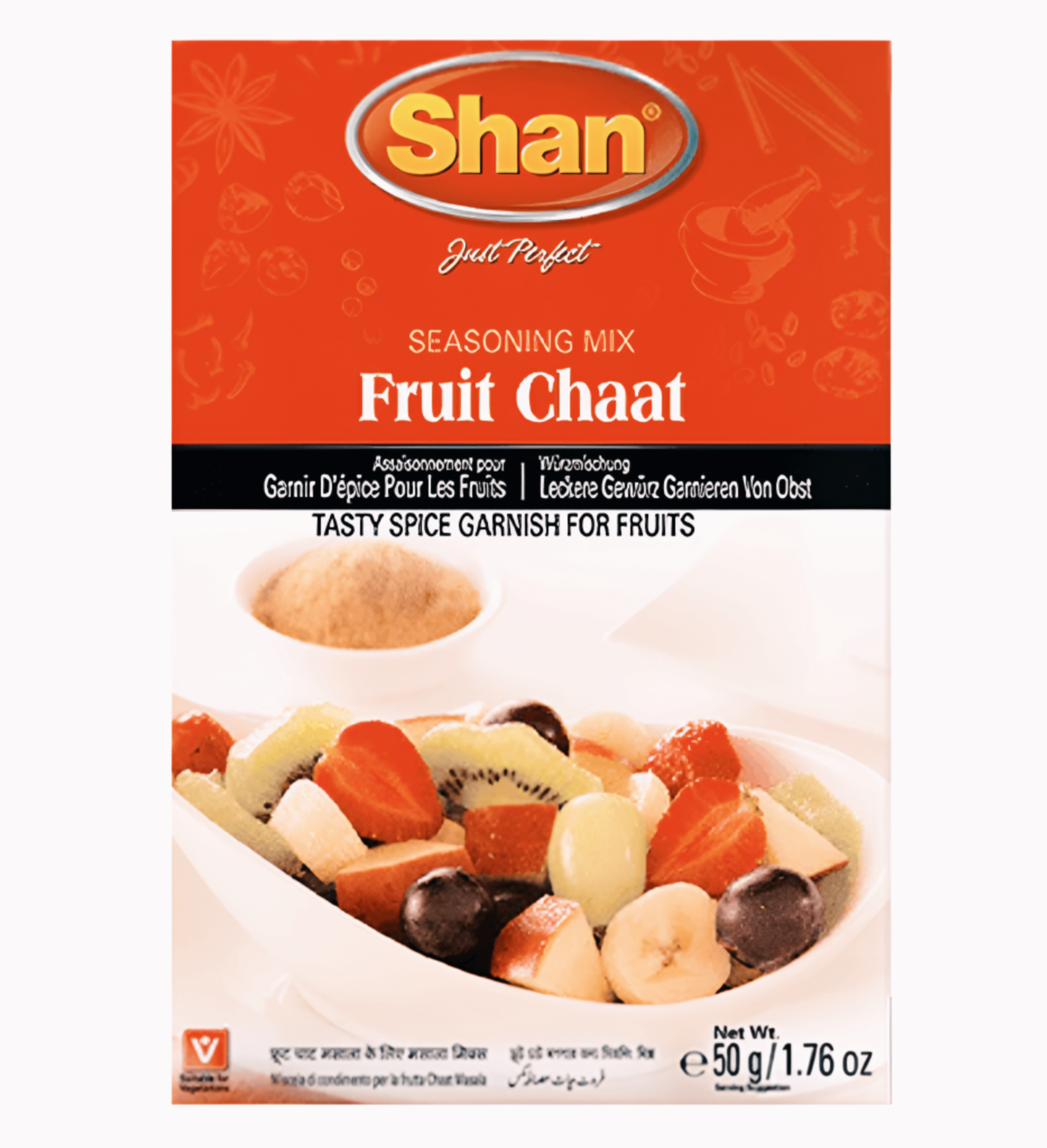 Shan Fruit Chaat Masala 50g – Worldfoodhub’s Authentic Spice Blend for Flavorful Fruit Dishes