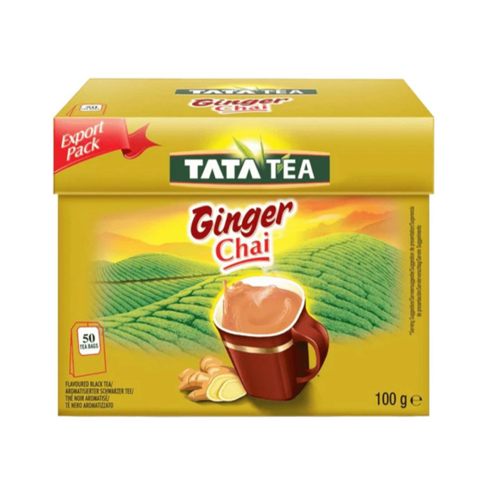 Tata Tea Ginger Chai Bags – Strong Assam Tea with Ginger | Worldfoodhub